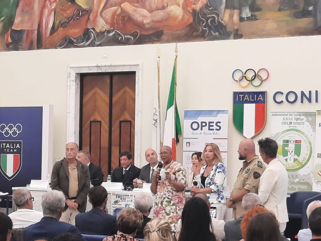 OPES Aps, Conservation Risk Initiative, S.S.Lazio Armi e Tiro, l'Accademia Europea, Il Diamante Tour Operator e l'Ambasciata del Sudafrica a Roma, tutti uniti nel Progetto Sportivo e Sociale