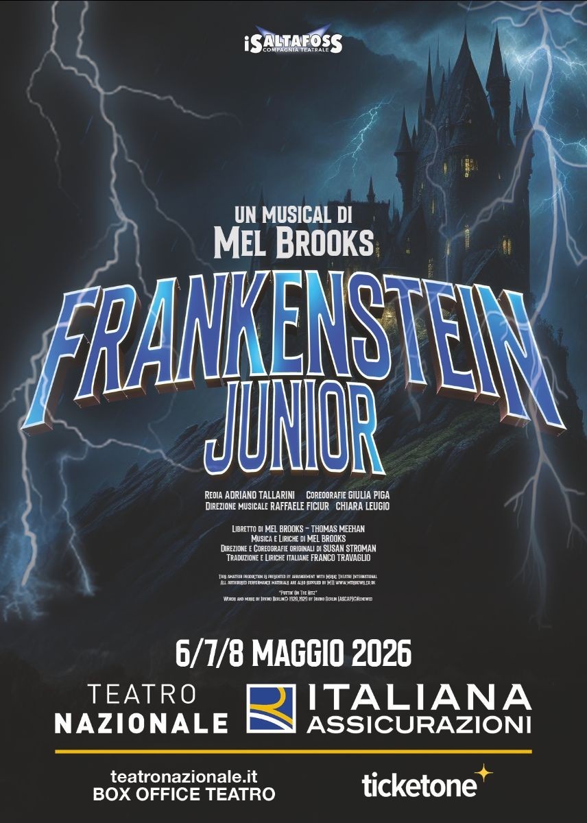 Frankenstein Junior – Il Musical al Teatro Nazionale di Milano: dal 6 all’8 maggio 2026 torna il cult di Mel Brooks