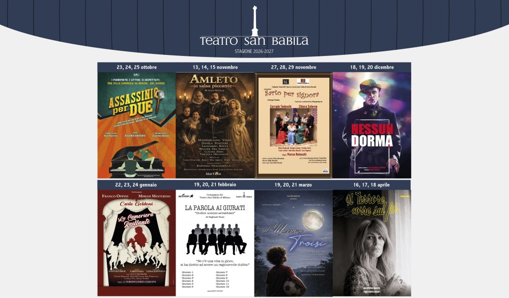 Teatro San Babila Milano: il cartellone completo della stagione 2026/2027