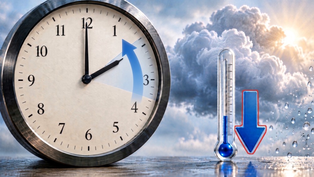 Meteo del weekend e ora solare: temperature in calo, il 25 ottobre lancette indietro